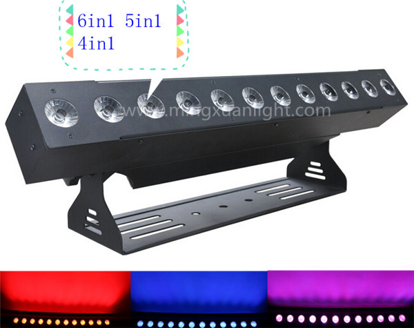 DMX Wireless 12PCS 12W LED Wall Washer Rgbwuv with Battery