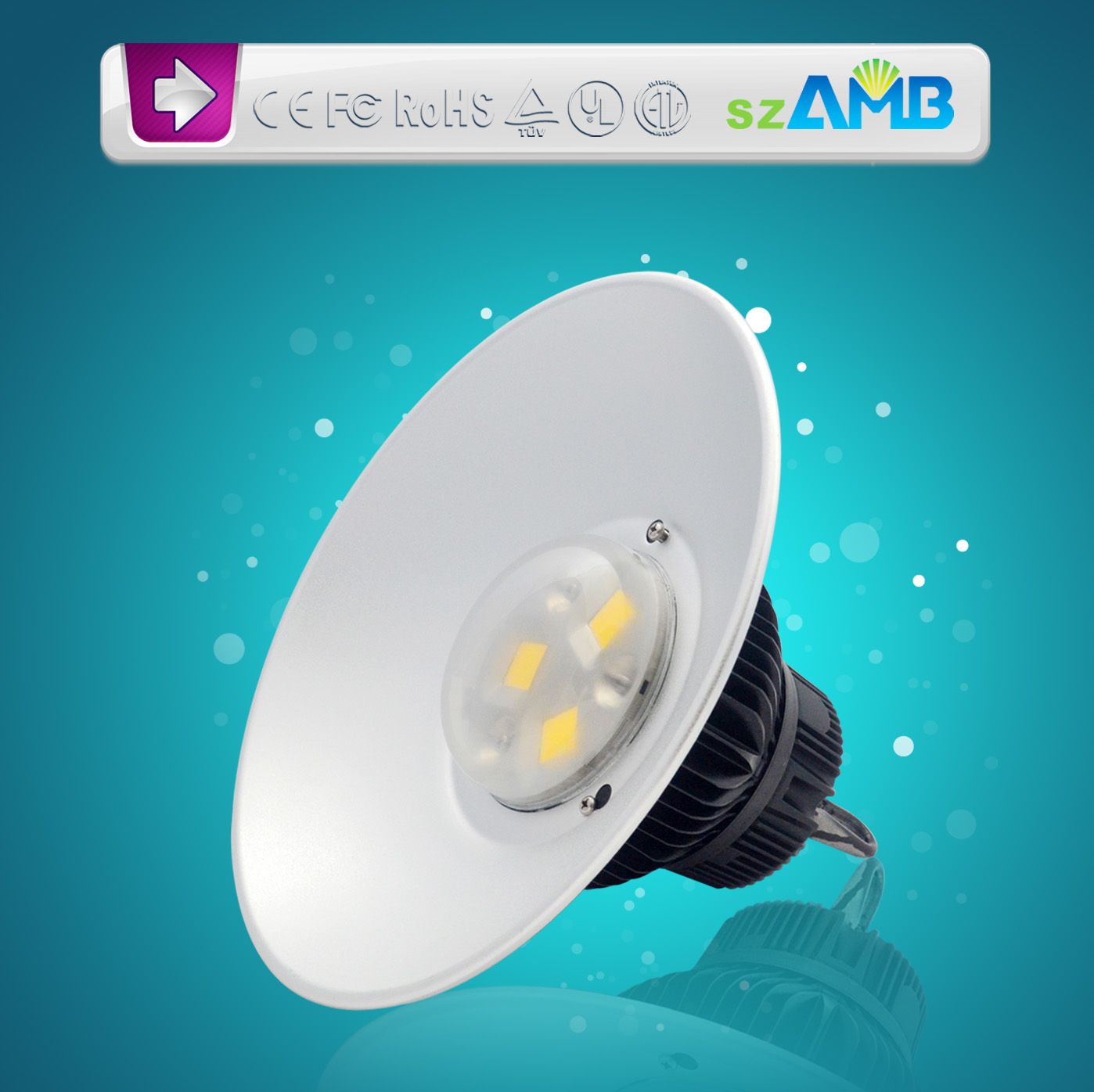IP65 100W LED High Bay Light with UL Cert