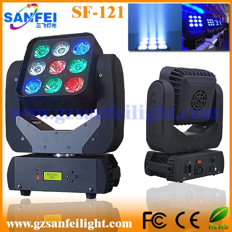 LED Moving Head 9PCS*10W Night Club Matrix Light