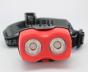 2 LED Mini Portable Headlamp Powered by 3*AAA Headlight (1204b)