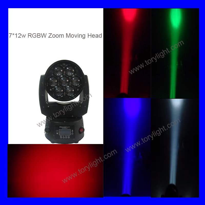 LED Zoom 7*12W Moving Head Light