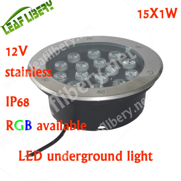 Epistar 15W LED Underground Lights for Garden, Park, Round Underground Light