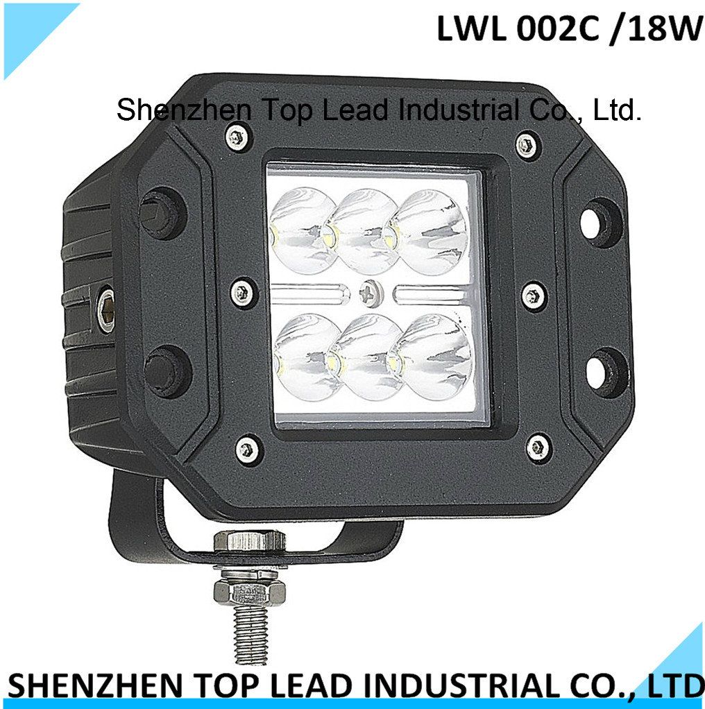 High Proformace 10-30V 18 Walt IP 67 off Road, ATV, SUV, 4X4 LED Work Light, Working Light