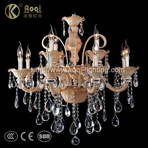 Luxury Glass Tube Crystal Chandelier for Indoor (AQ8003-8+4)