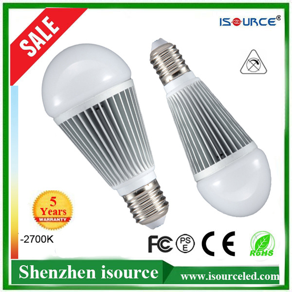 Promotion 12W E27 Warm White LED Bulb Light Dimmable