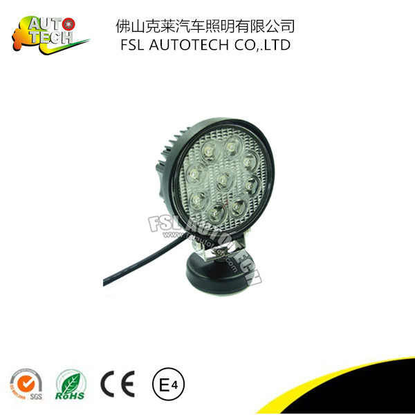 High Power 27W Round LED Work Light for Truck