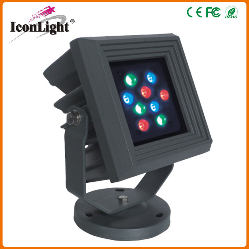 Square Flat 9*1W LED Outdoor Garden Light for Landscape Lighting