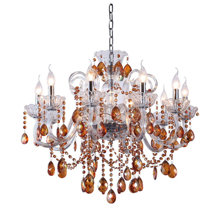 Modern Decoration Candle Chandelier Lamp Pendant Lights Crystal Lighting Model: 3036-8L