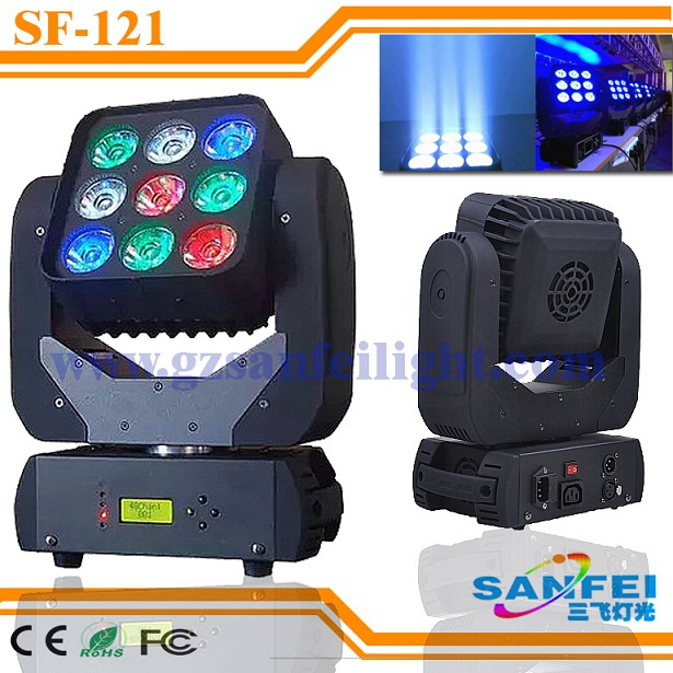 9X10W RGBW 4in1 LED Moving Head Matrix Light