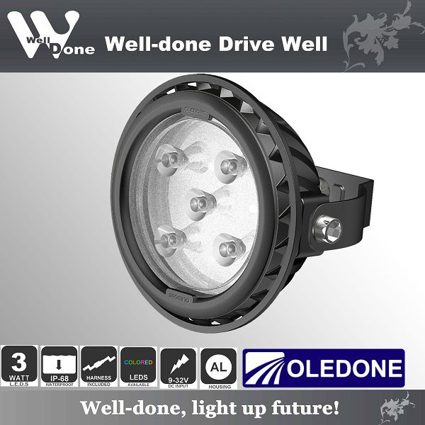 18W 1600lumens CREE IP68 LED Work Light