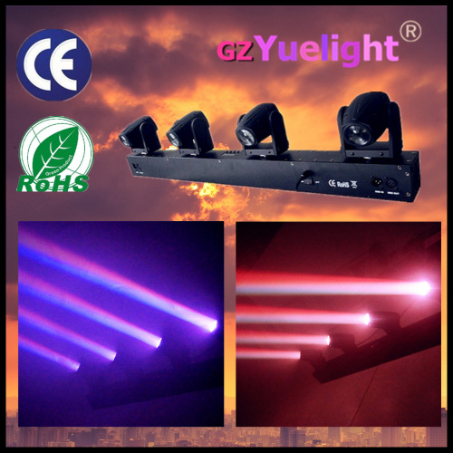 4 Head RGBW 4 in 1 LED Moving Head Sky Beam Bar Light