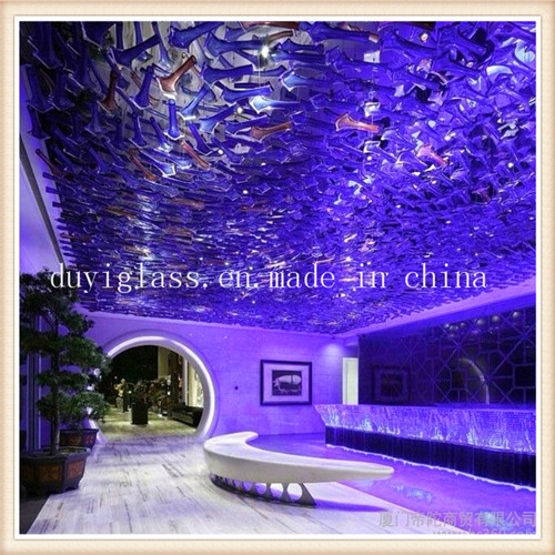 Blue Blown Glass Craft Chandelier for Decoration