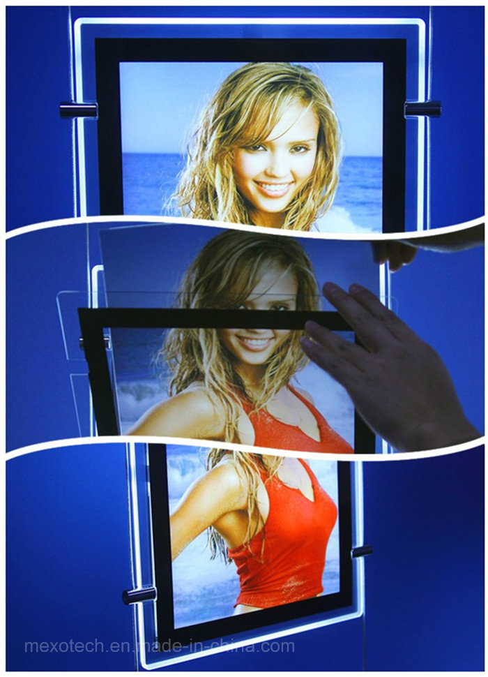 Double Sided Magnetic Crystal Acrylic LED Slim Light Box (CDH03-A4P)