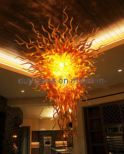 Golden Blow Decoration Glass Chandelier