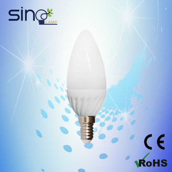E14 Ceramic LED Bulb LED Candle Light 3W