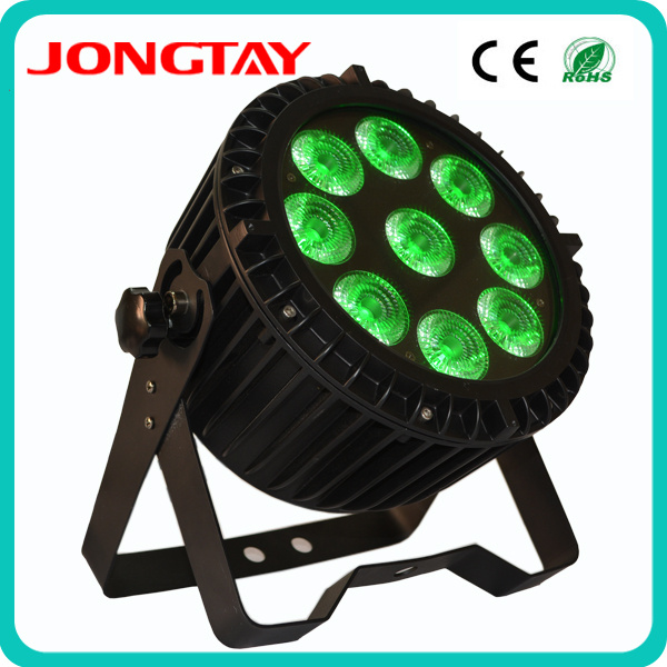 9PCS X 15W 6in1 RGBWA/UV Flat LED PAR Light (JT-135)
