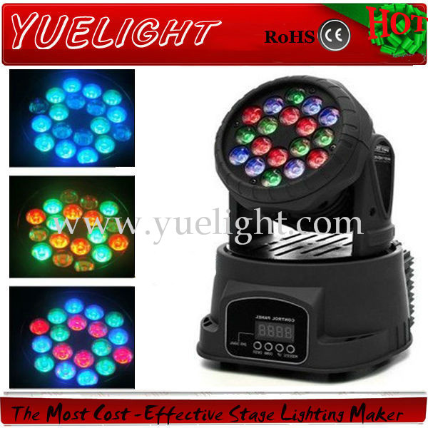 PRO 18 3W LED Mini Beam Wash Moving Head Light