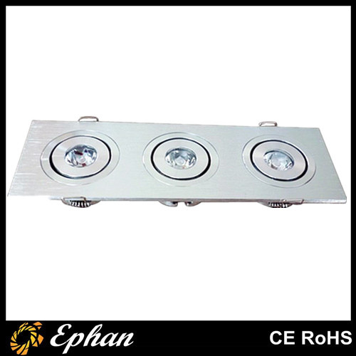 Rotating 3W LED Square Ceiling Spotlight (EPCS-S03)