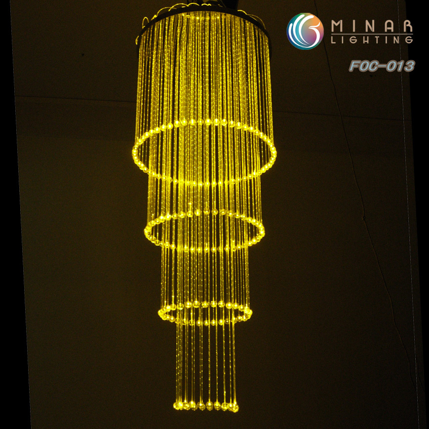 8 Changing Colors Fiber Chandelier (FOC-013)