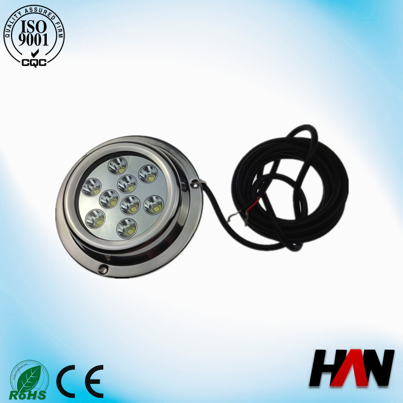 12V IP68 High Lumen 27W Underwater Boat LED Lights