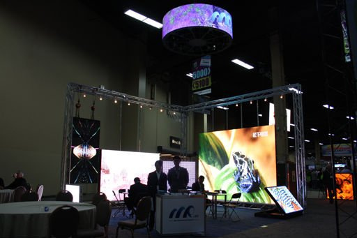 P10.4mm Mrled LED Stage Display Indoor / LED Mesh Screen Display ISO9001