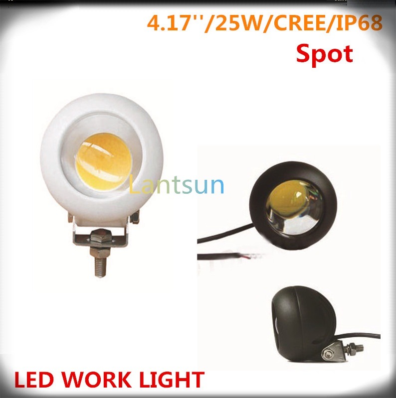25W Spotlight LED Work Light for Offroad Jeep SUV