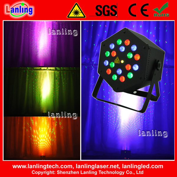 LED 18W +150MW Rg Laser DJ PAR Stage Light