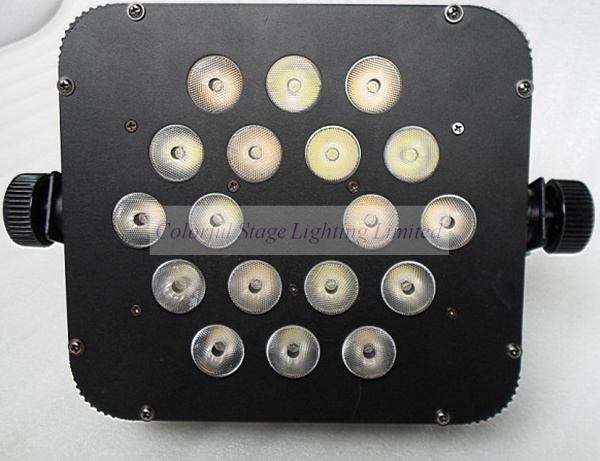 18X3w 3in1 Tri Color LED Flat PAR 64