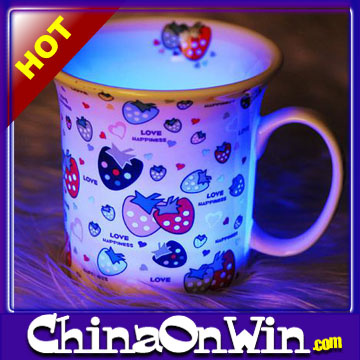 LED Color Change Glow Porcelain Cup