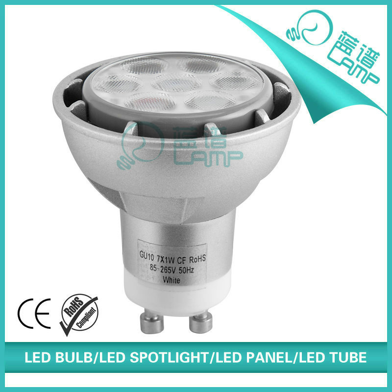 Die-Casting Aluminum House 3-7W GU10 LED Spotlight