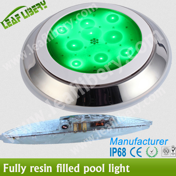 No Niche Resin Filled LED Pool Light, Complete IP68 Waterproof Pool Light