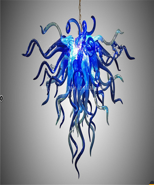 Blue Decoration Glass Chandelier for Hotel