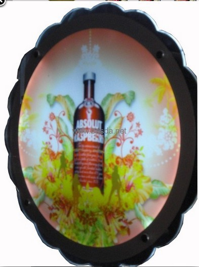 LED Acrylic Slim Light Box with Round Flower Shape