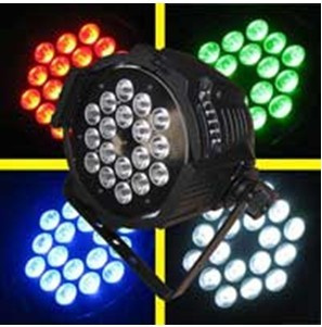 LED Stage PAR Lighting (18X3W RGB 3 in Dsico Effect equipment)