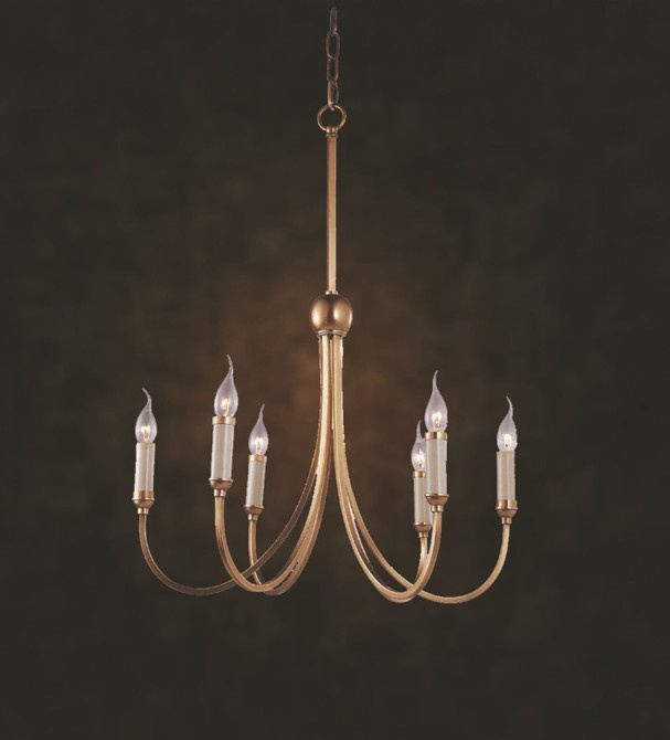 Simple Copper Chandelier 6lights