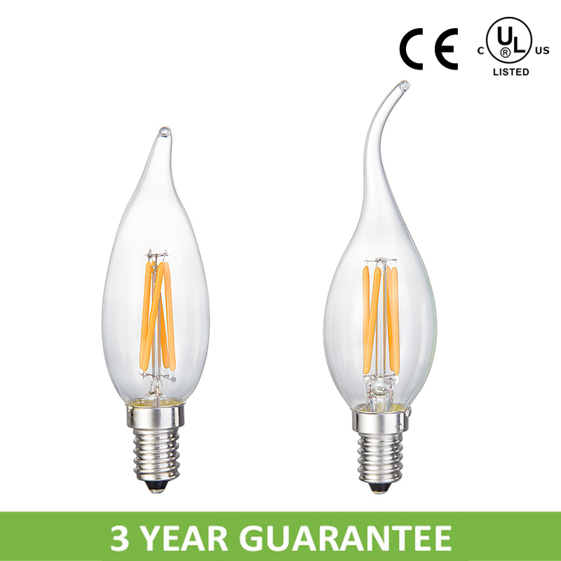 LED Filament Candle Light Bulbs with Long Lifespan
