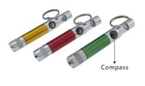 LED Keychain Flashlight with Compass