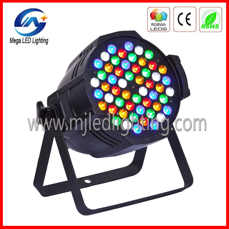 54 X 3W RGBWA PAR LED PAR Can Stage Light LED PAR 64