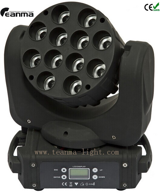 LED 12PCS10W Moving Head Beam Wash Stage Light