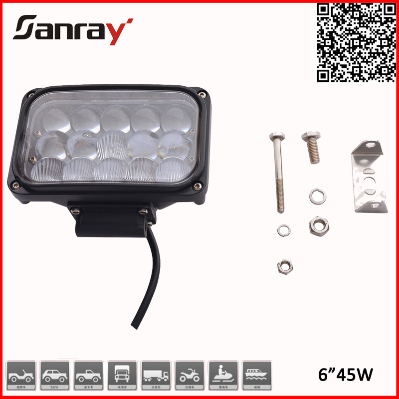 6inch 45W Car LED Work Light with 4D CREE