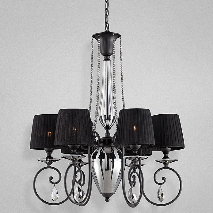 Decorative Lamp Shade Crystal Fabric Chandelier (74610)