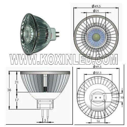 MR16 6W LED Spotlight (KX-LSP6*1MR16)