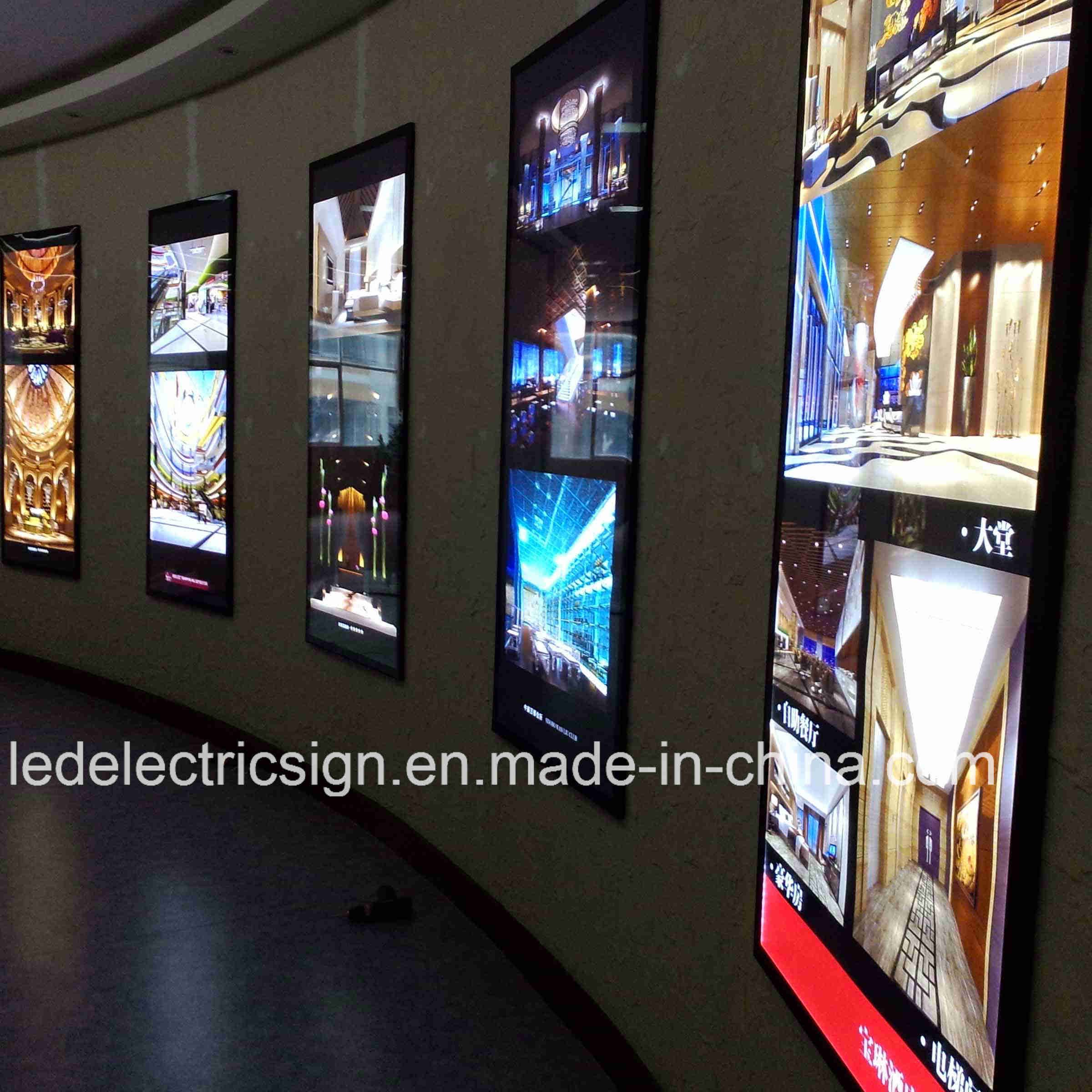 Wall Mounted Advertising Light Box with LED Display Board