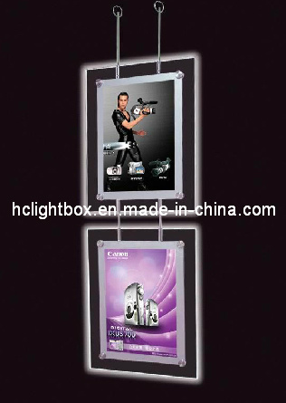 2014 LED Double Side Backlit Acrylic Crystal Light Box
