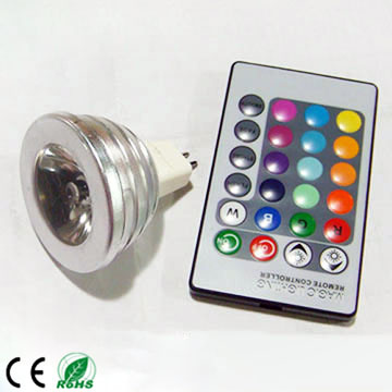 3W MR16 RGB High Power LED Spotlight (MR16-RGB-1)