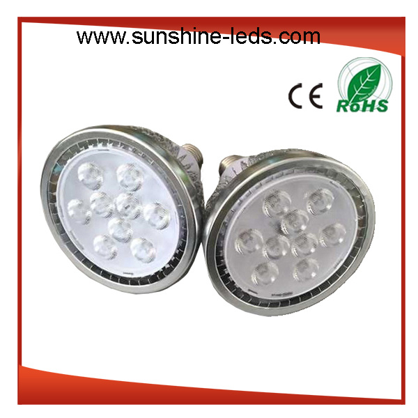 Dimmable 9X2w Amber Color E27 PAR38 LED Spotlight