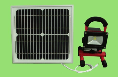 Solar Flood Light 10W Solar Rechargeable LED Flood Light with Solar Board