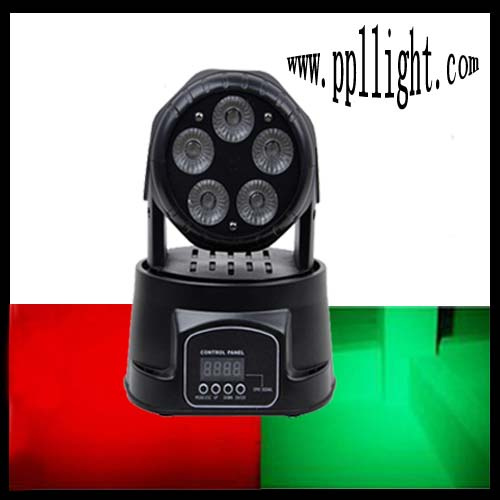 5PCS*15W RGBWA LED Mini Moving Head Wash Light