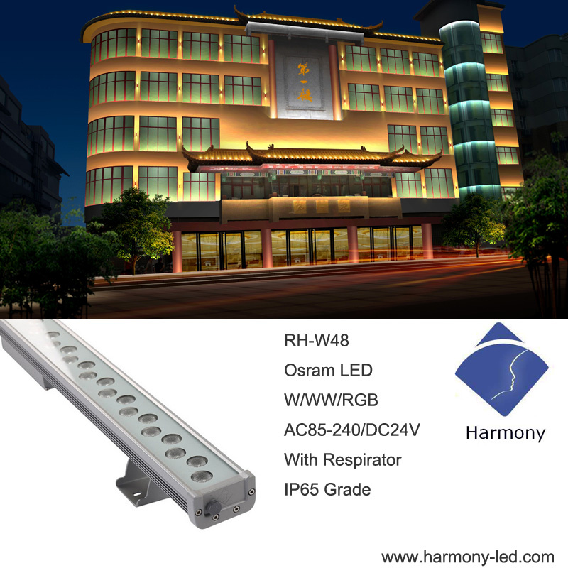 RGB IP65 LED Wall Washer Outdoor Light for Facede Lighting