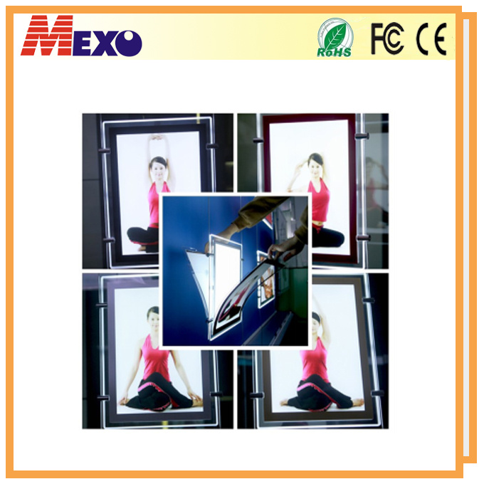 Customized Crystal Acrylic LED Slim Light Boxes for Advertising